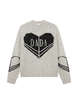 Heart Design Knit Top