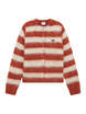 Mohair Stripe Knit Cardigan