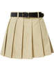 Belted Pleats Skirt