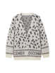 Leopard Pattern Mohair Knit Cardigan