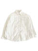 Back-Side Embroidery & Beads White Denim Jacket