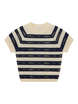 Logo Stripe Knit Top