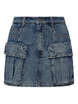 Denim Cargo Short Pants