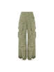 Khaki Denim Cargo Pants