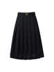 Belted Pleats Skirt