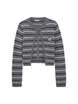 Stripe Esemble Knit Cardigan