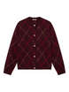 Monogram Diamond Pattern Knit Cardigan