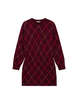 Monogram Diamond Pattern Knit Dress